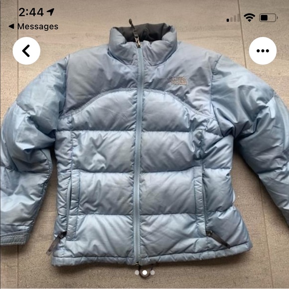 north face down jacket puffer light blue - Picture 3 of 4